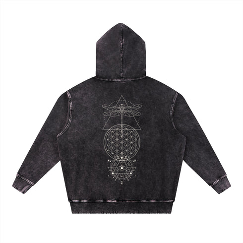 Existential - Snow Wash Hand-Frayed Heavyweight  Hoodie